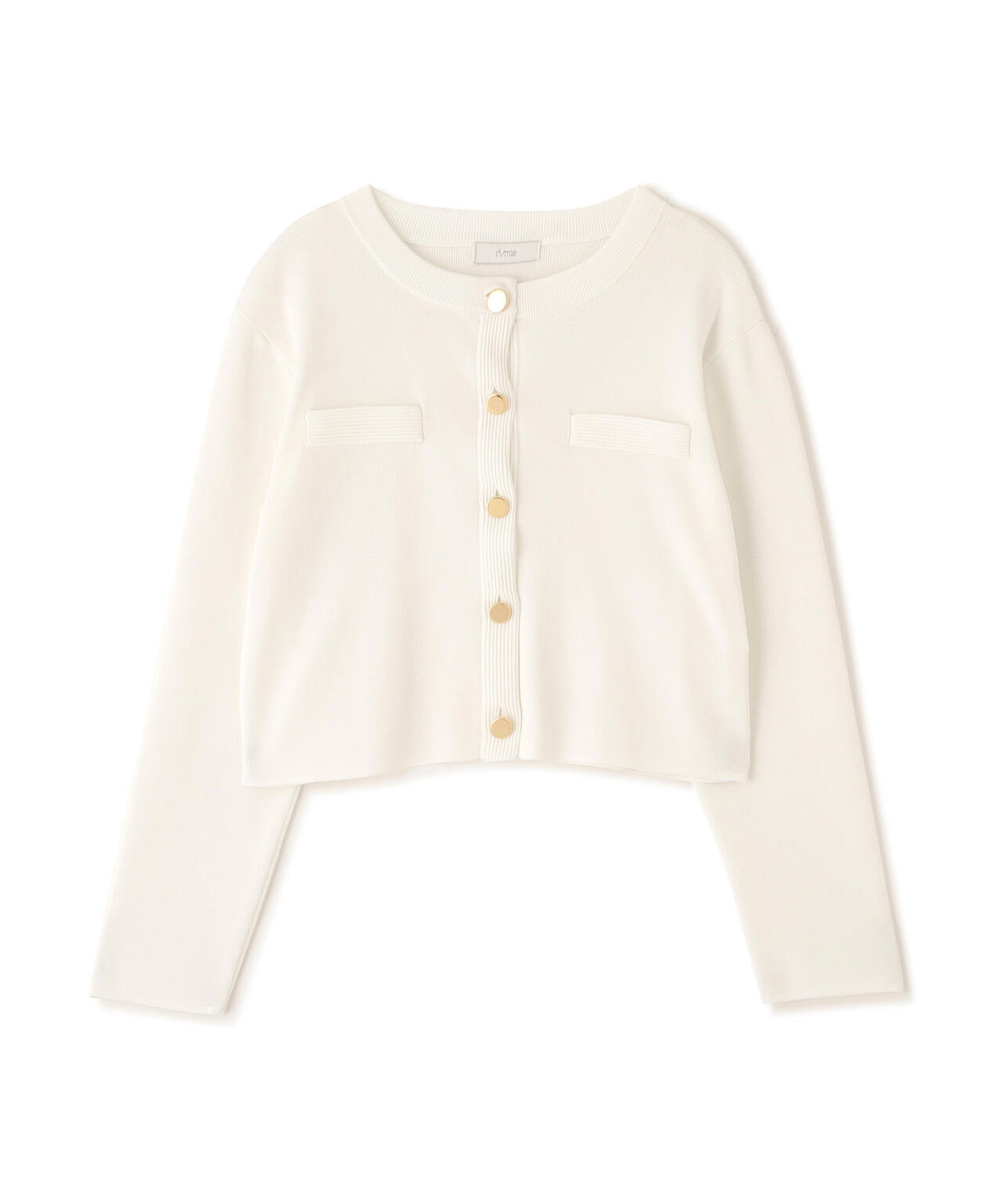 〈a/mie〉シルク混ニットカーディガン