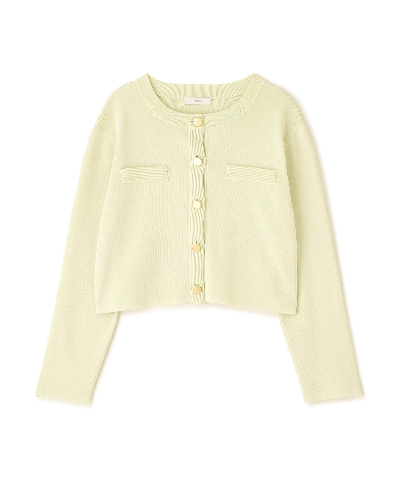 〈a/mie〉シルク混ニットカーディガン