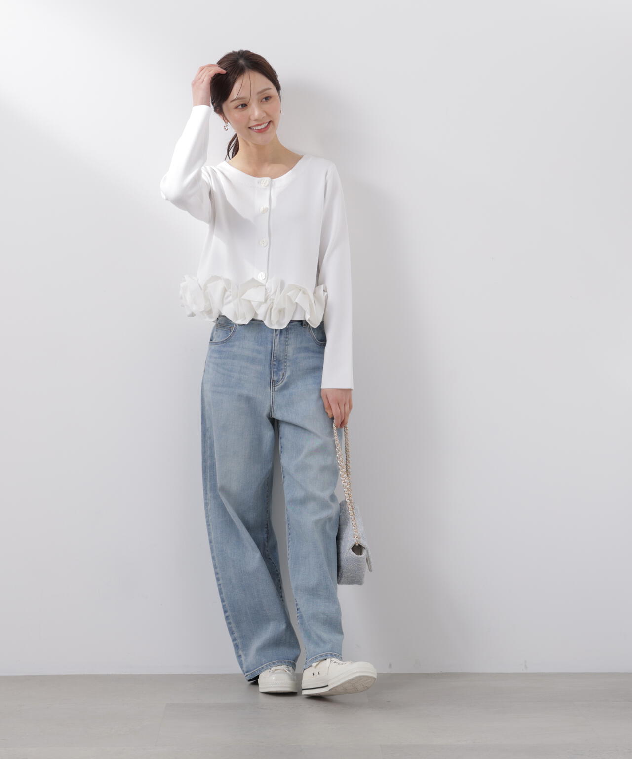 166cm B:78 W:56 H:83 S:24.5cm 着用サイズ:FR