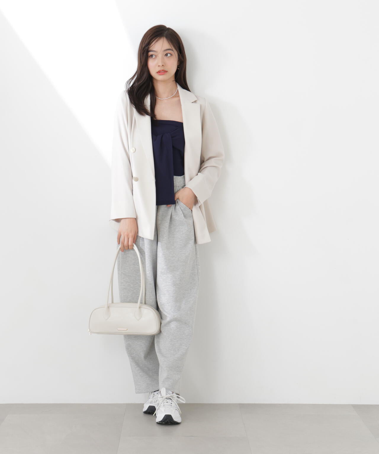 〈a/mie〉リボンニットビスチェ