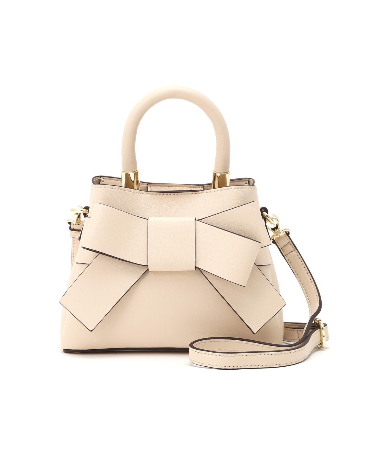 フロントリボンバッグミニ【ブラック・アイボリー:official site・ZOZOTOWN・一部店舗限定】