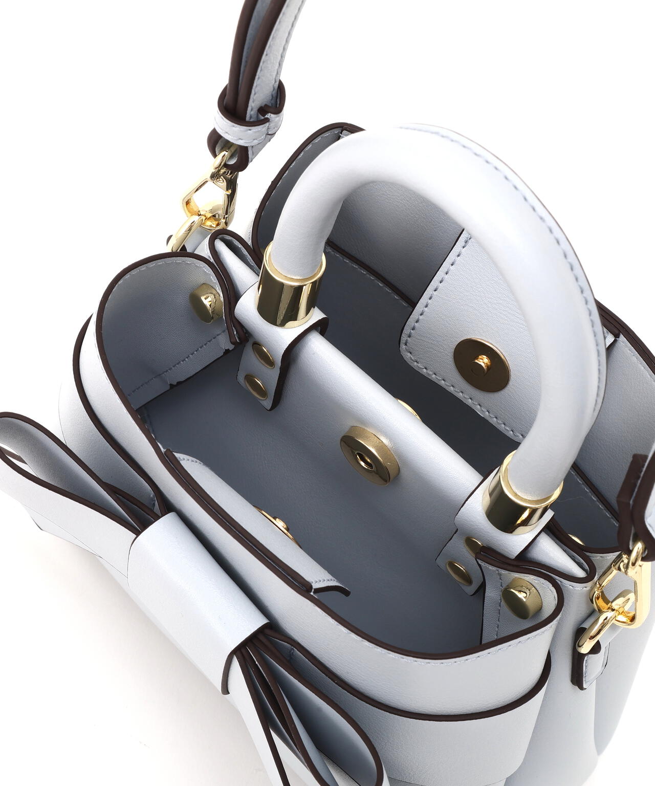 フロントリボンバッグミニ【ブラック・アイボリー:official site・ZOZOTOWN・一部店舗限定】