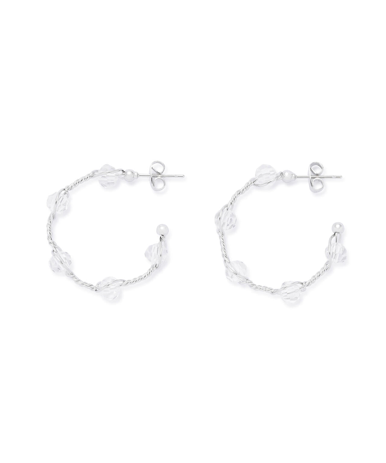 ねじりフープピアス