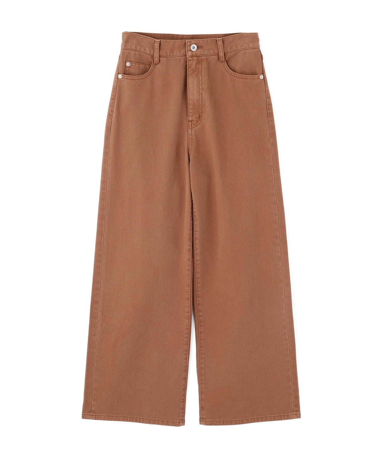 <a/mie>レースハイウエストワイドデニムパンツ