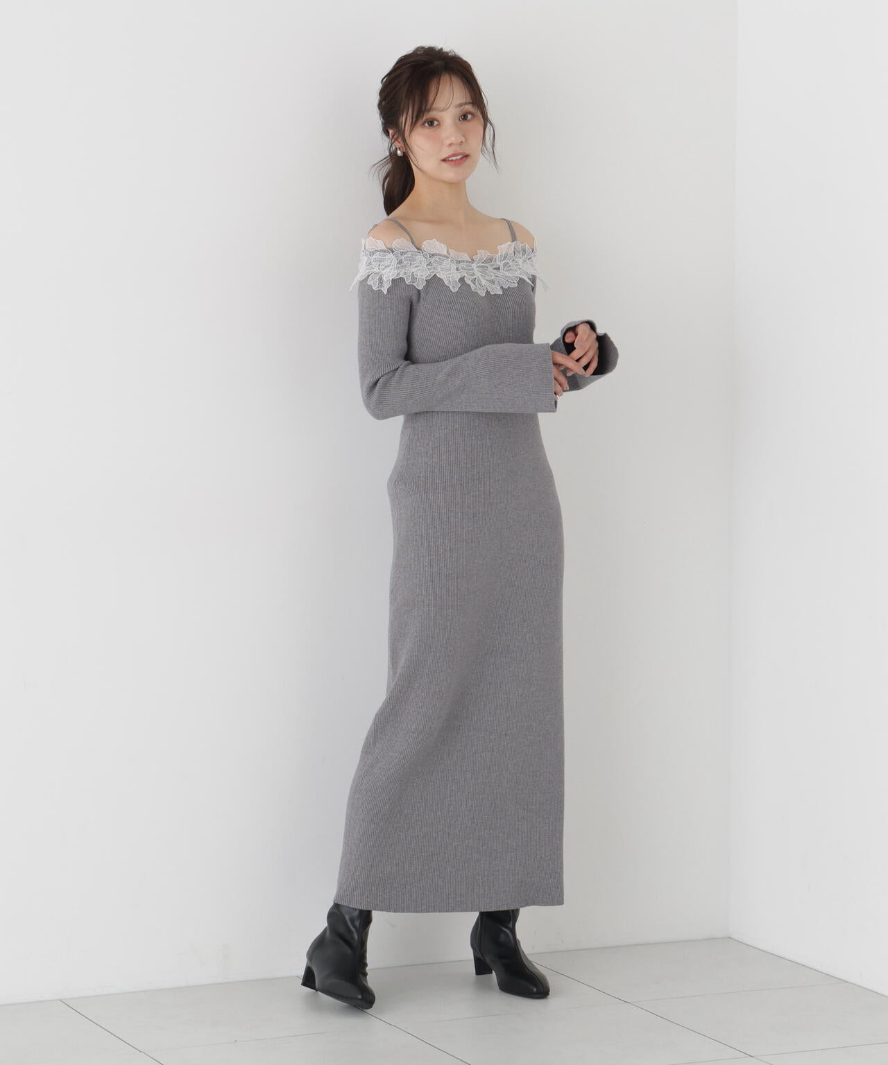 166cm B:78 W:56 H:83 S:24.5cm 着用サイズ:M