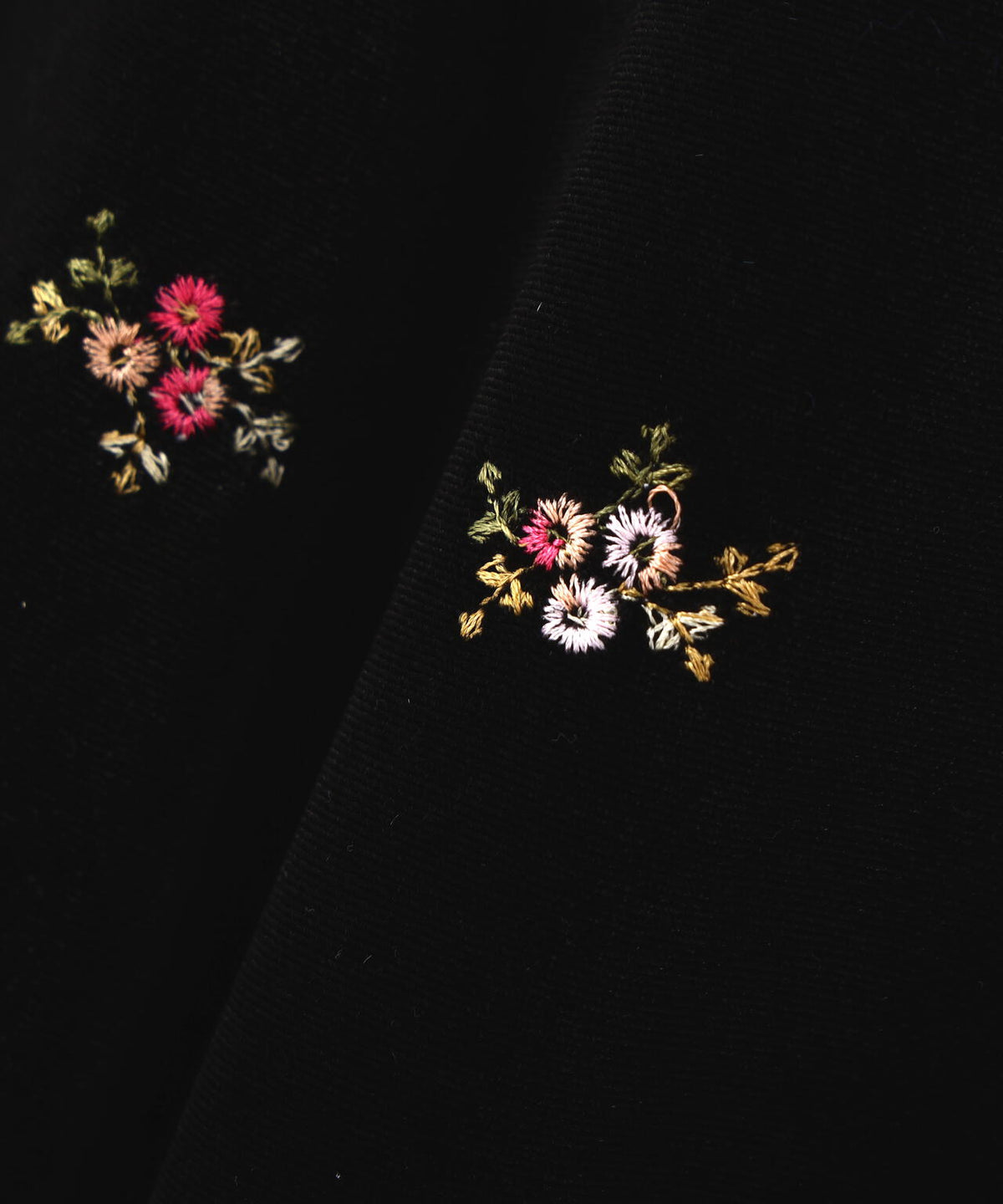 ベロア刺繍ワンピース