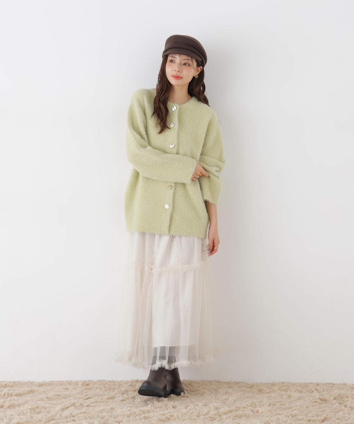 <加藤栞さん着用>フェザージャコット