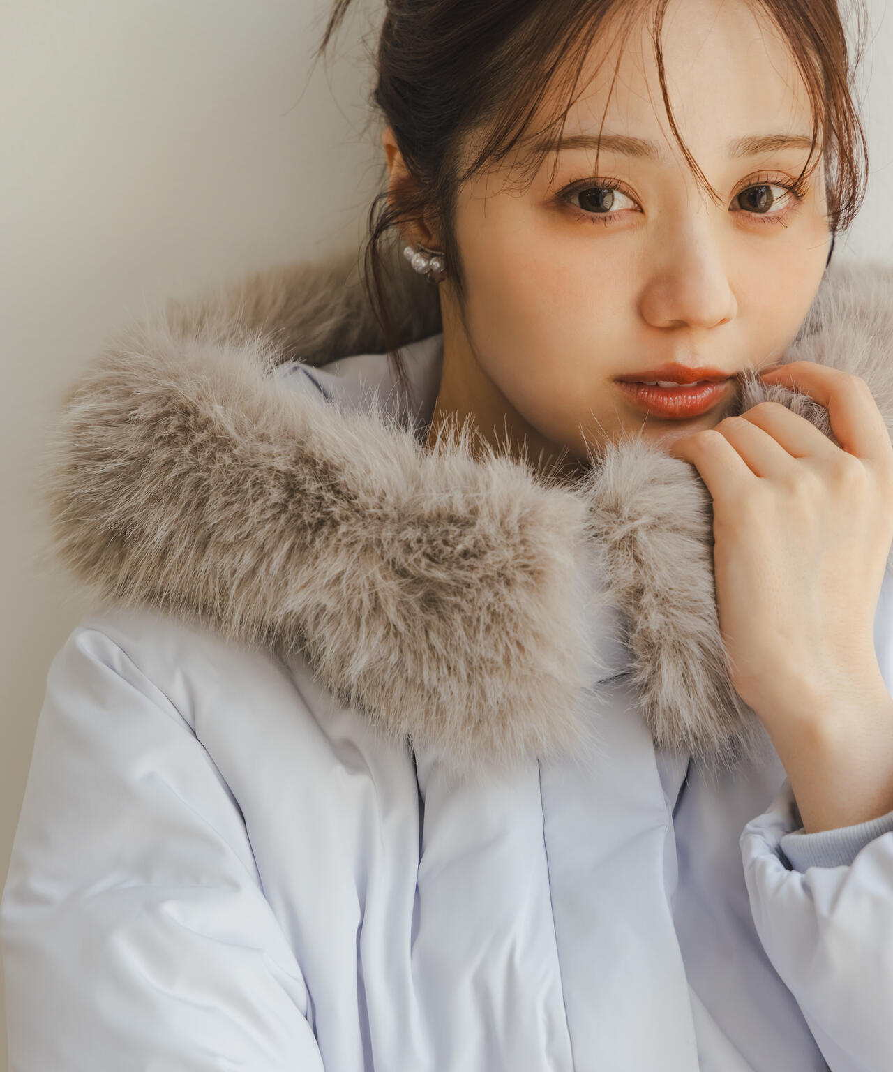 <WEB限定カラー:ブルー>ウエストマークショートダウン