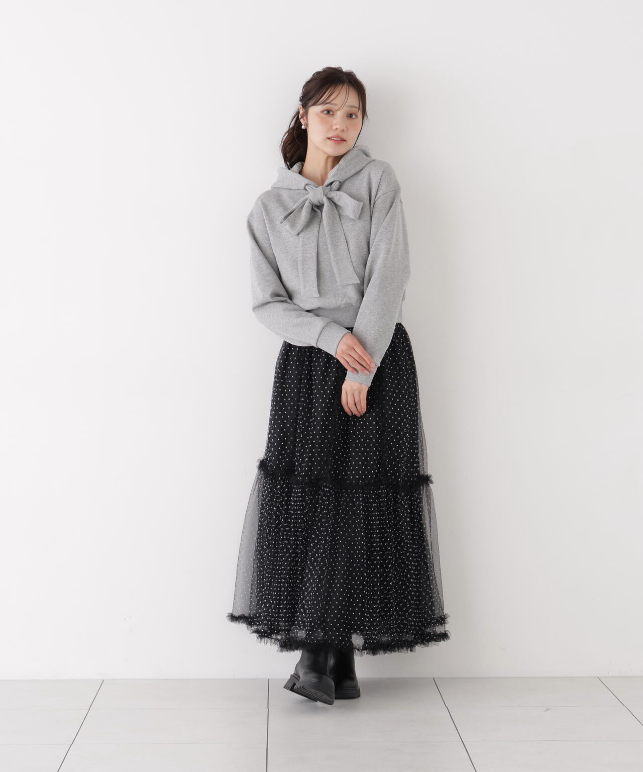 166cm B:78 W:56 H:83 S:24.5cm 着用サイズ:FR
