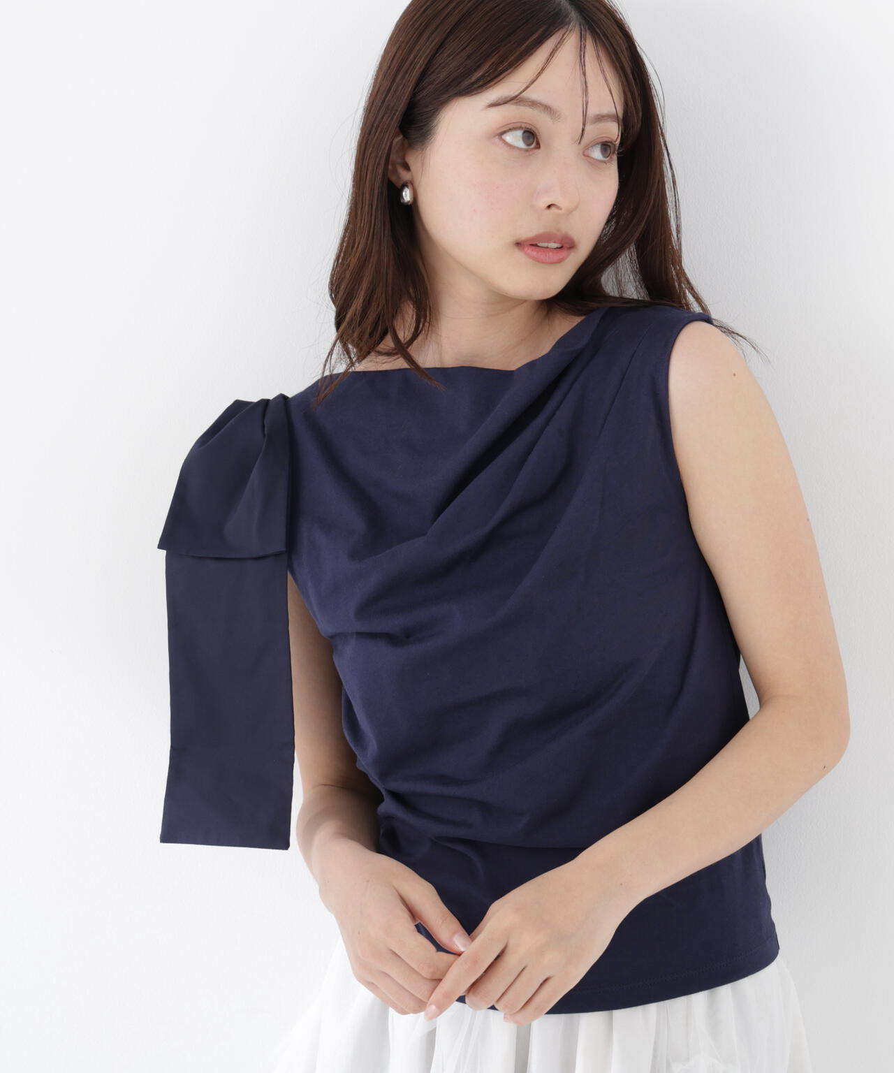 165cm B:82 W:59 H:86 S:25cm 着用サイズ:M