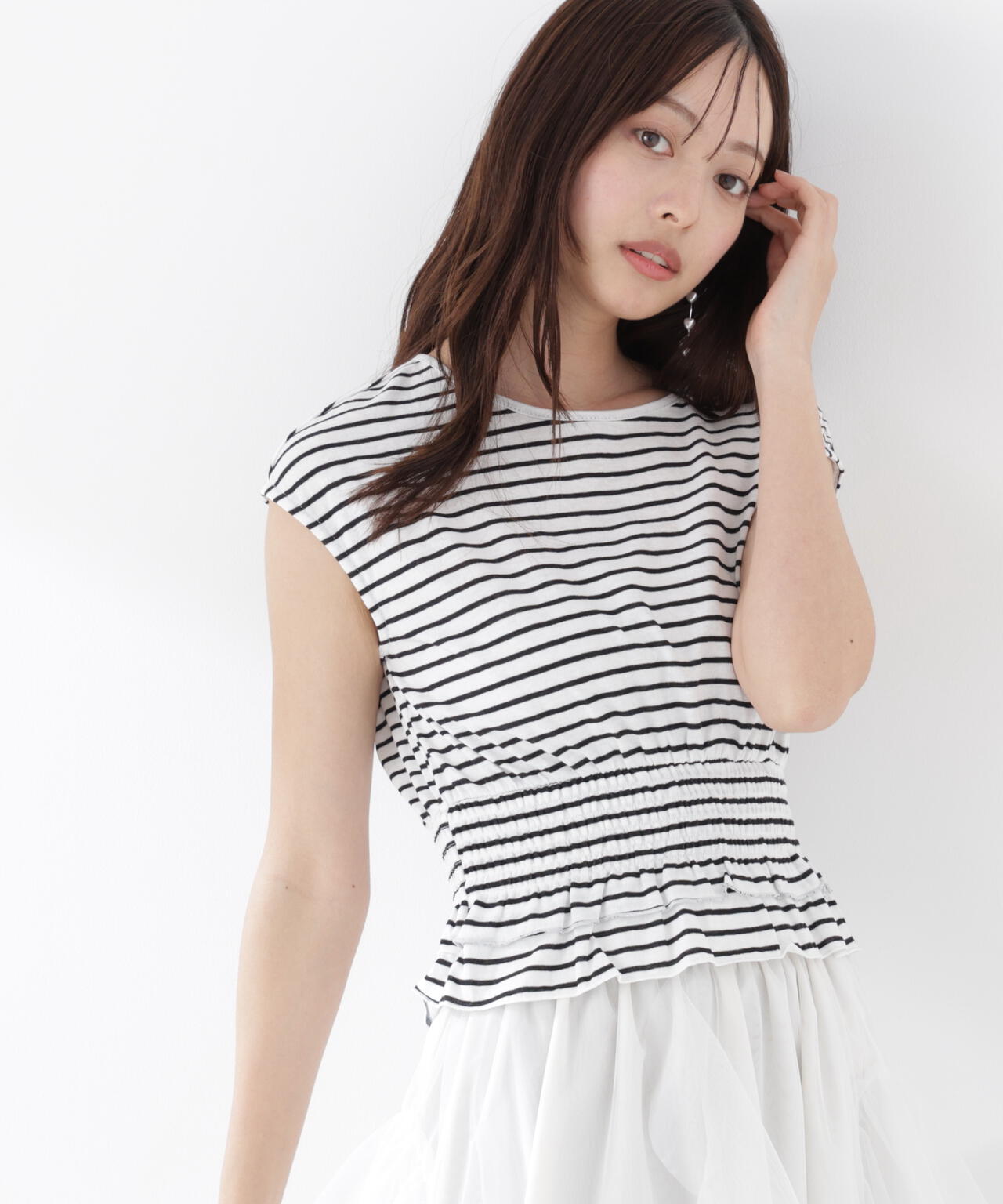 165cm B:82 W:59 H:86 S:25cm 着用サイズ:FR
