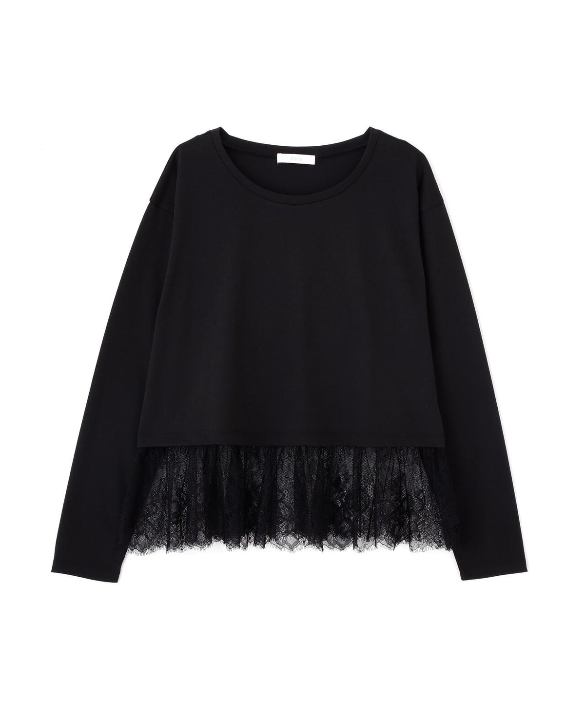 <a/mie>レースヘム長袖Tシャツ
