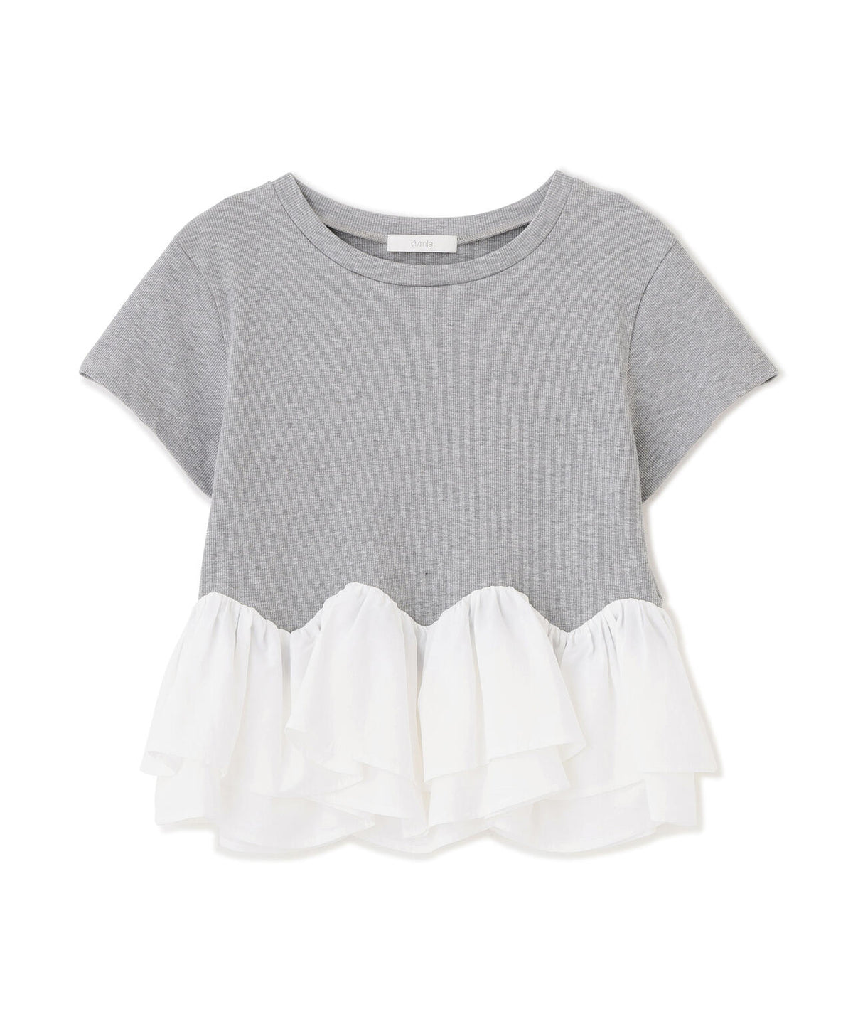 〈a/mie〉ホイップフリルTシャツ