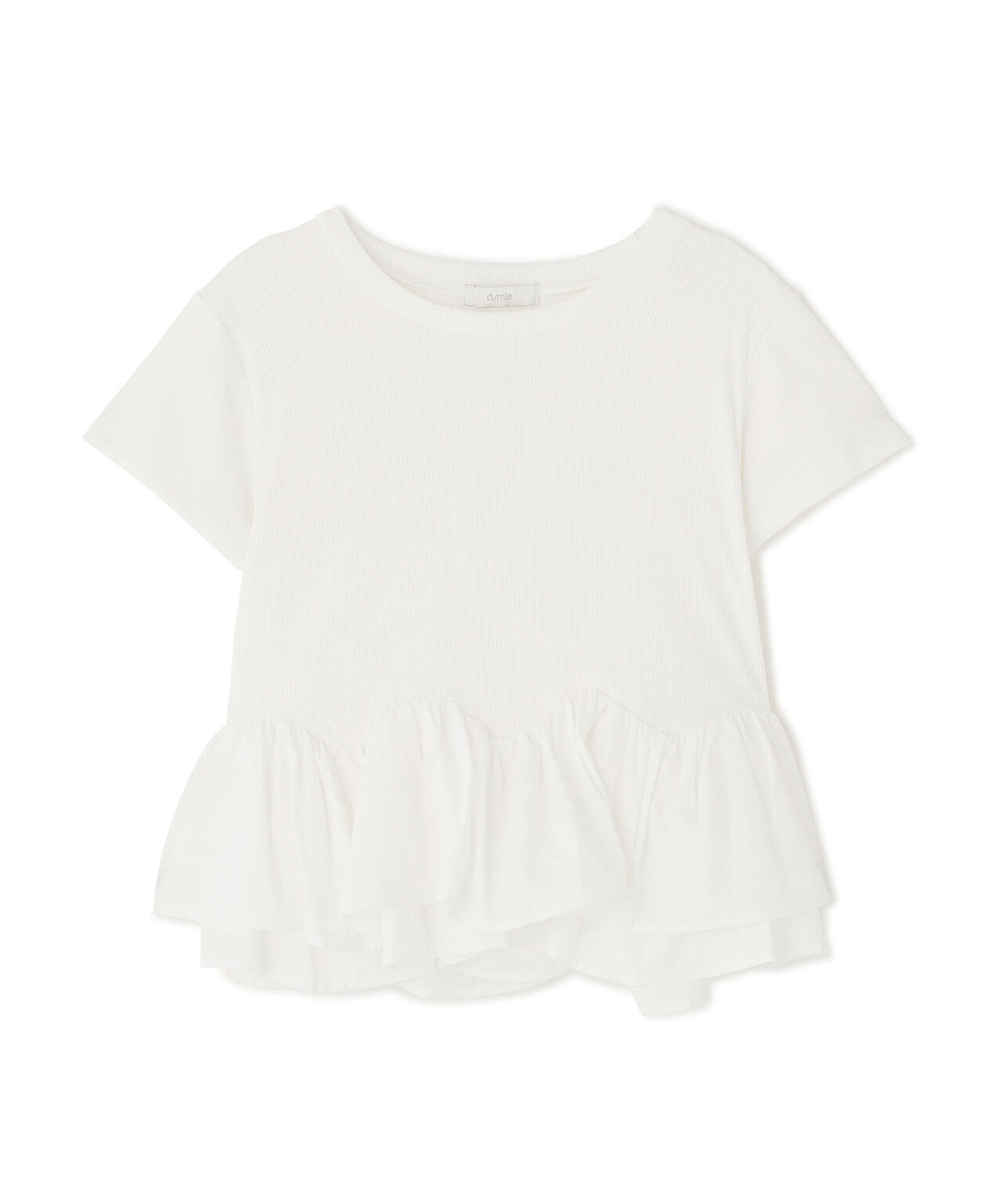 〈a/mie〉ホイップフリルTシャツ