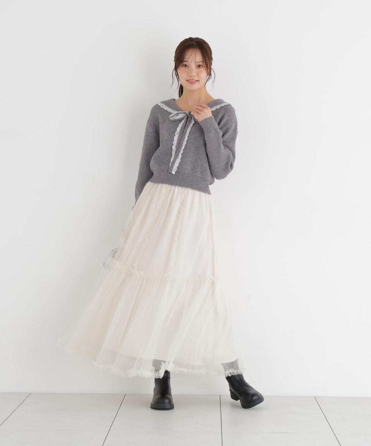 166cm B:78 W:56 H:83 S:24.5cm 着用サイズ:FR