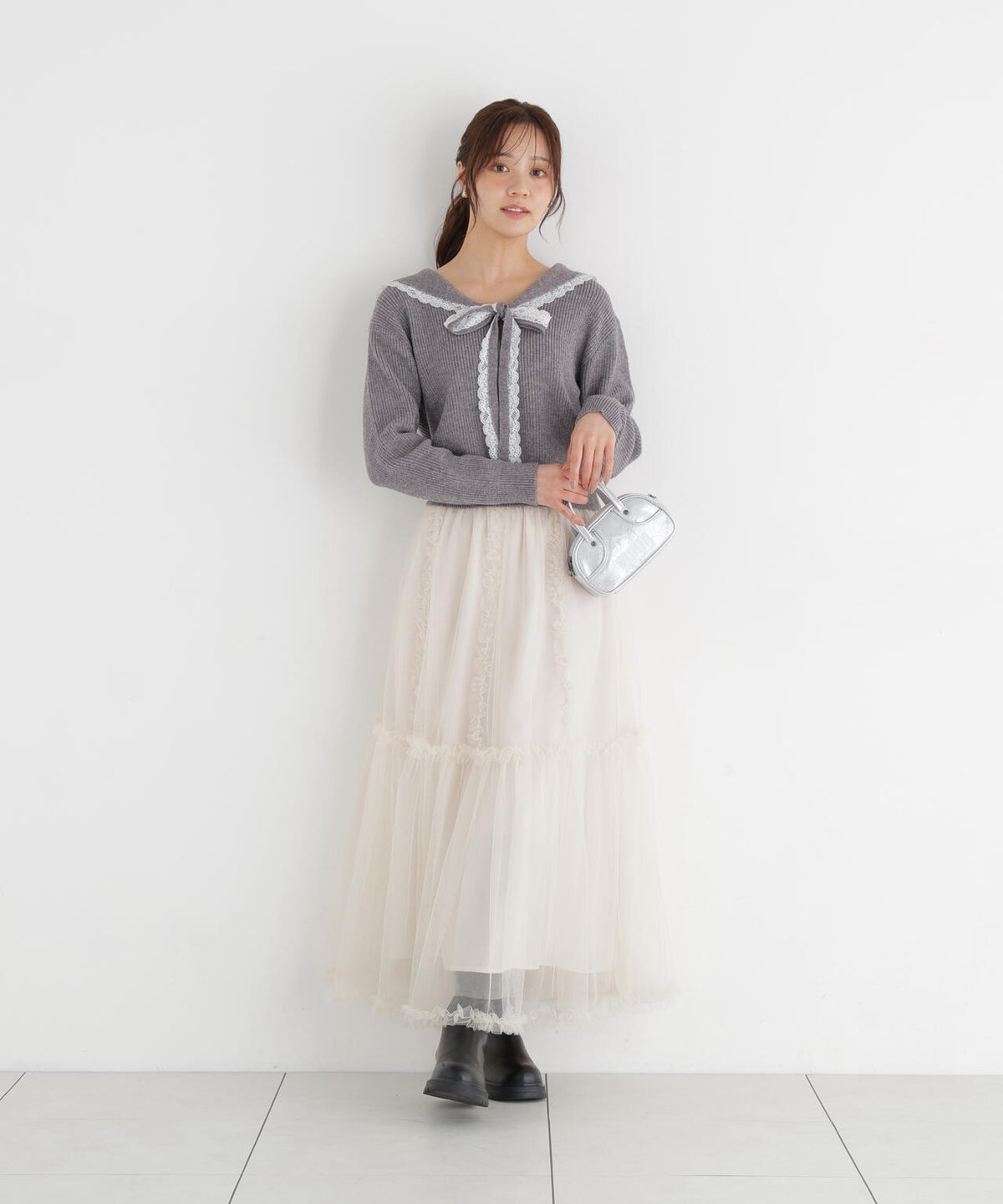 166cm B:78 W:56 H:83 S:24.5cm 着用サイズ:FR