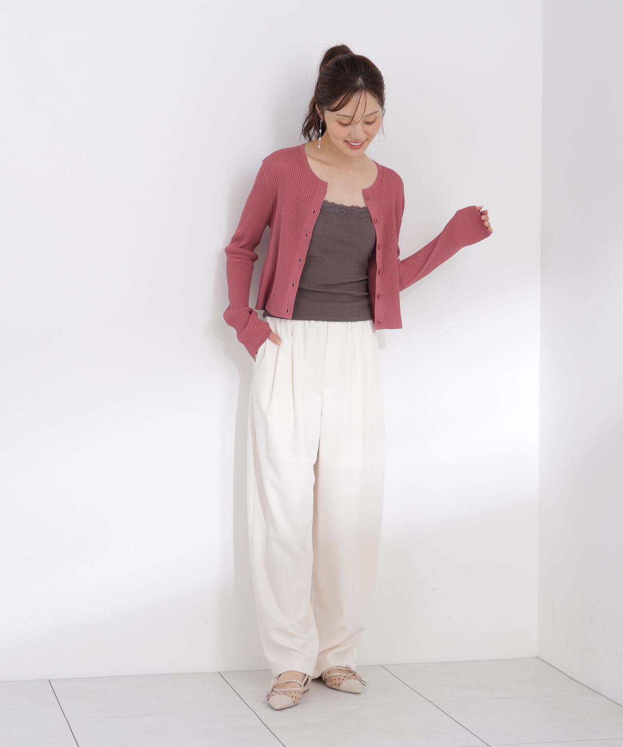 166cm B:78 W:56 H:83 S:24.5cm 着用サイズ:FR