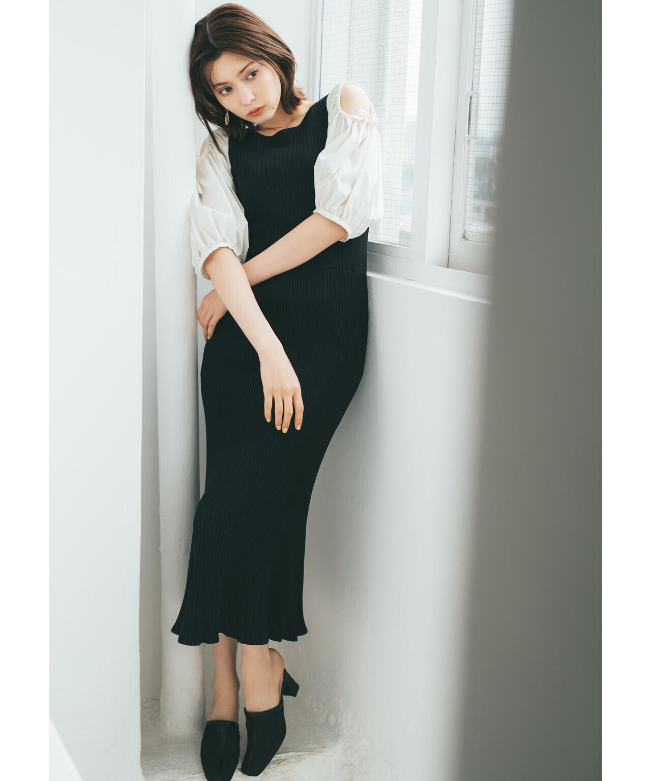 【美人百花5月号掲載 泉里香さん着用商品】ブーティーサンダル