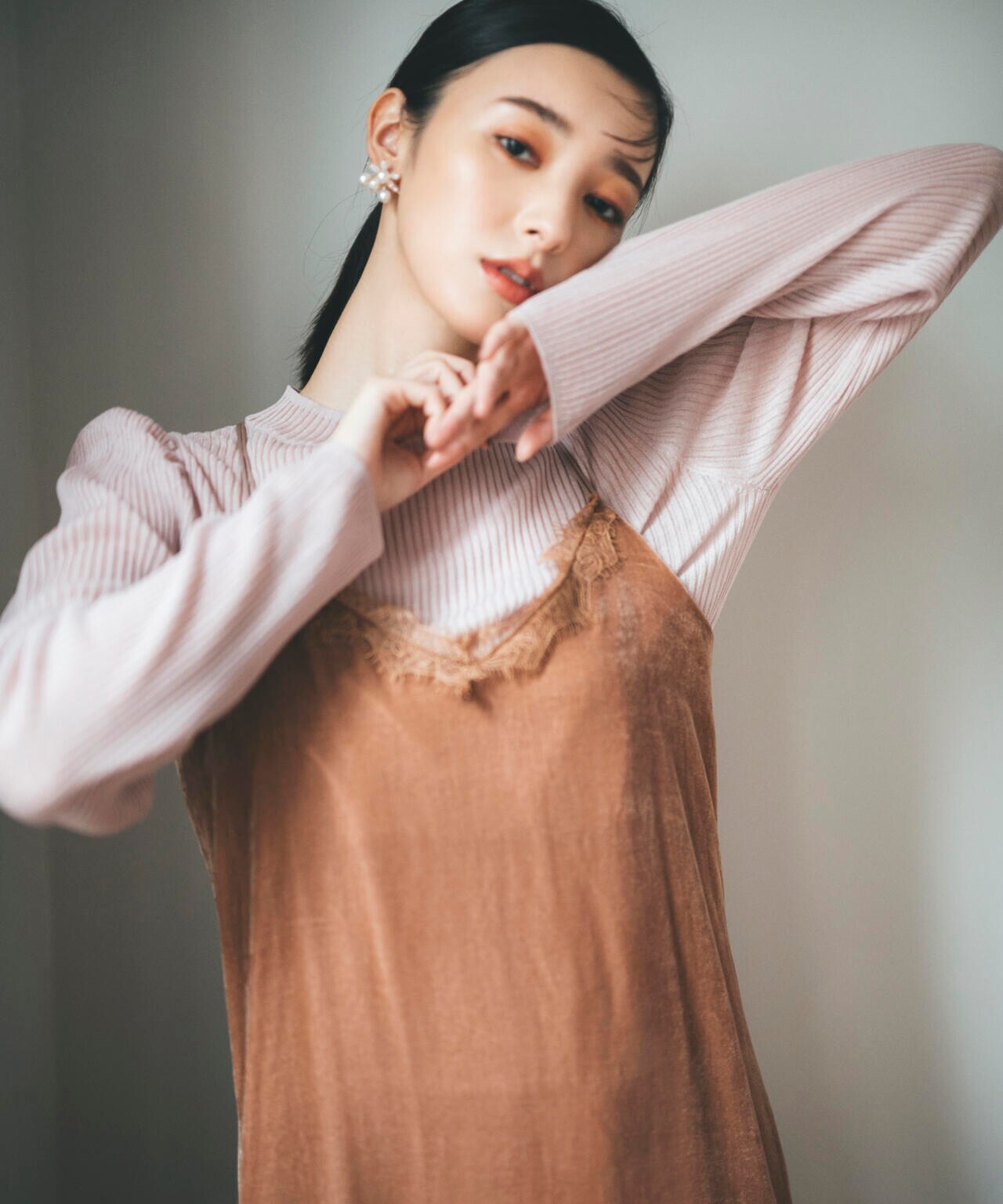 シアートップスキャミワンピースセット