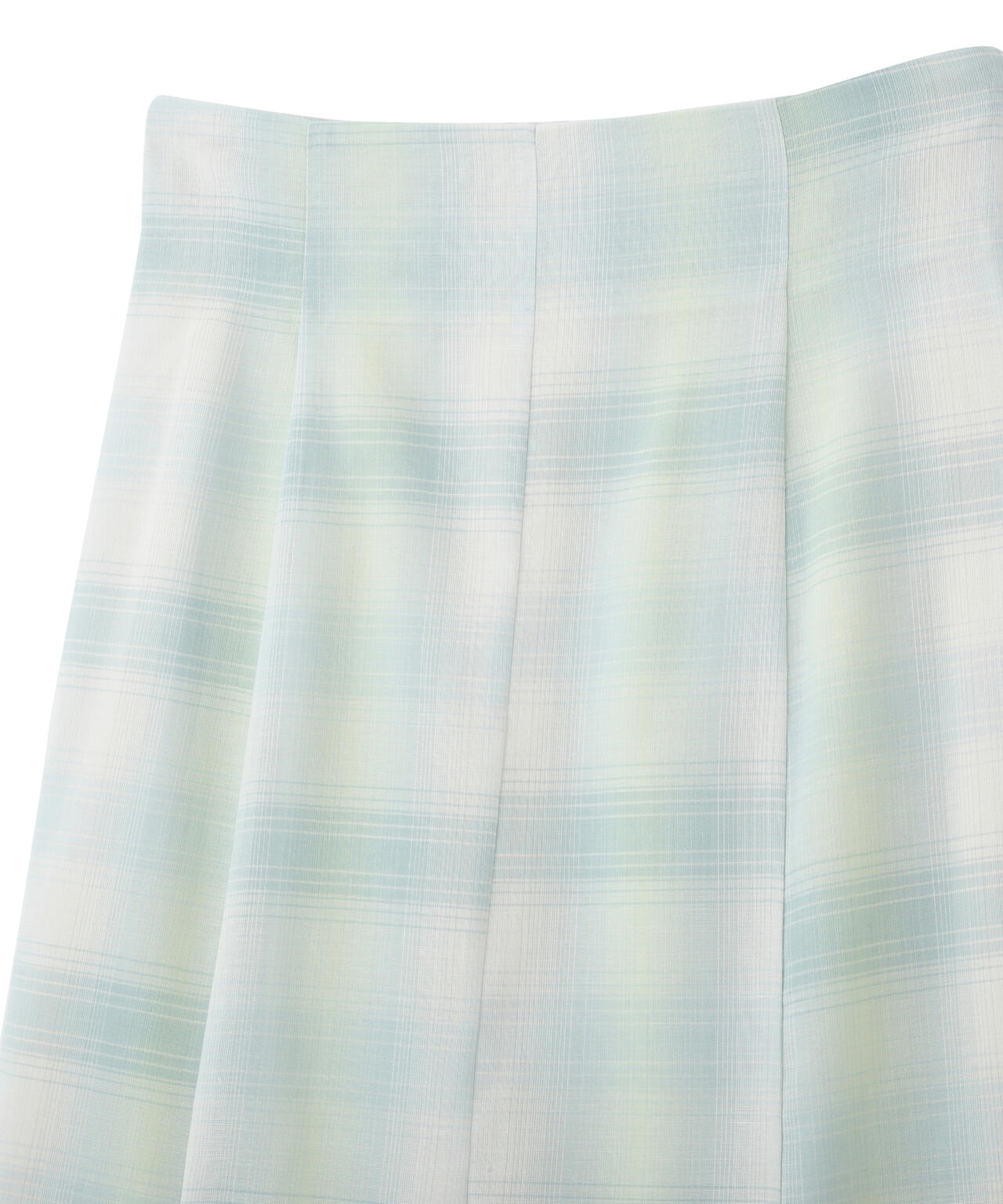オンブレーチェックマーメイドロングスカート