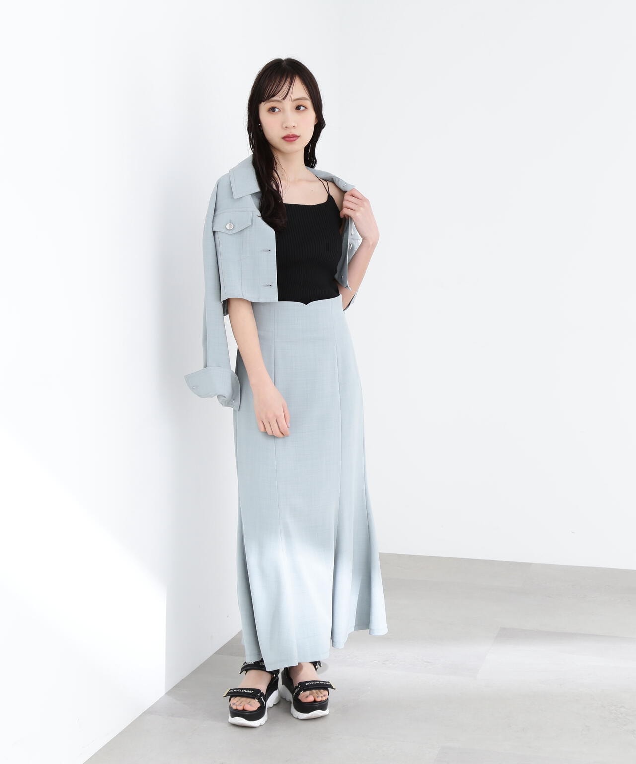 カップツキリブニットキャミソール