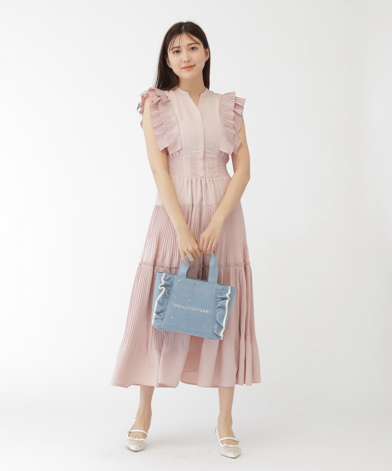 WEB限定:ビジューフリルトート