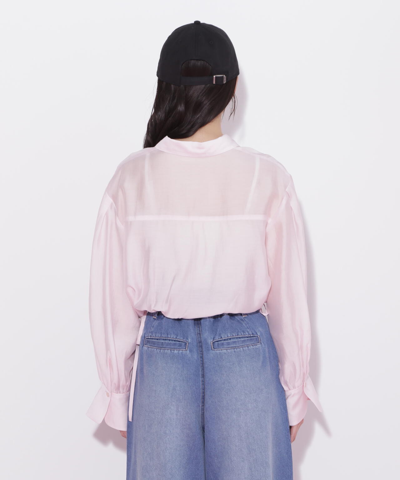 短丈シアーシャツ