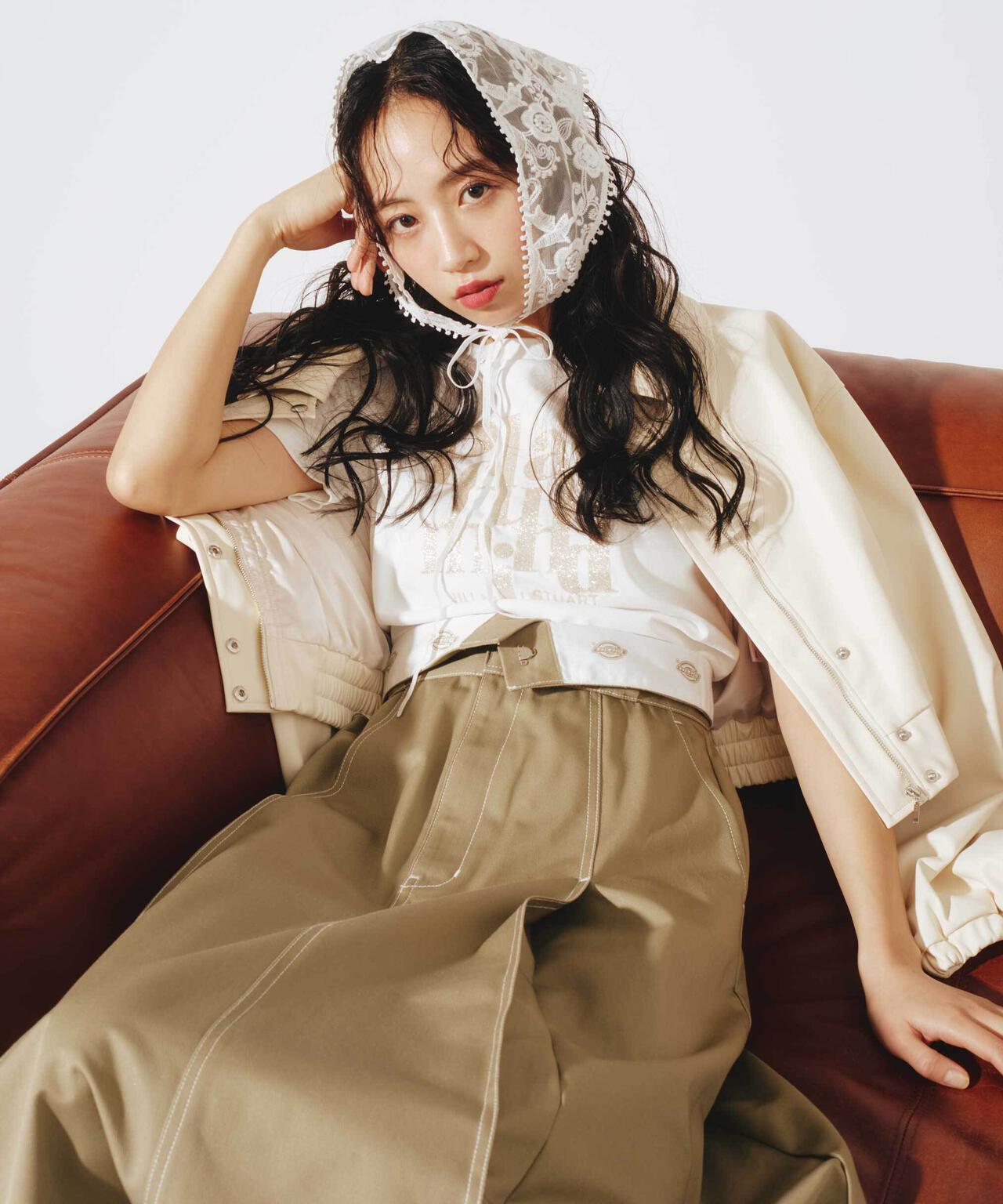 「Dickies × JILL by JILL STUART」別注ステッチロングスカート