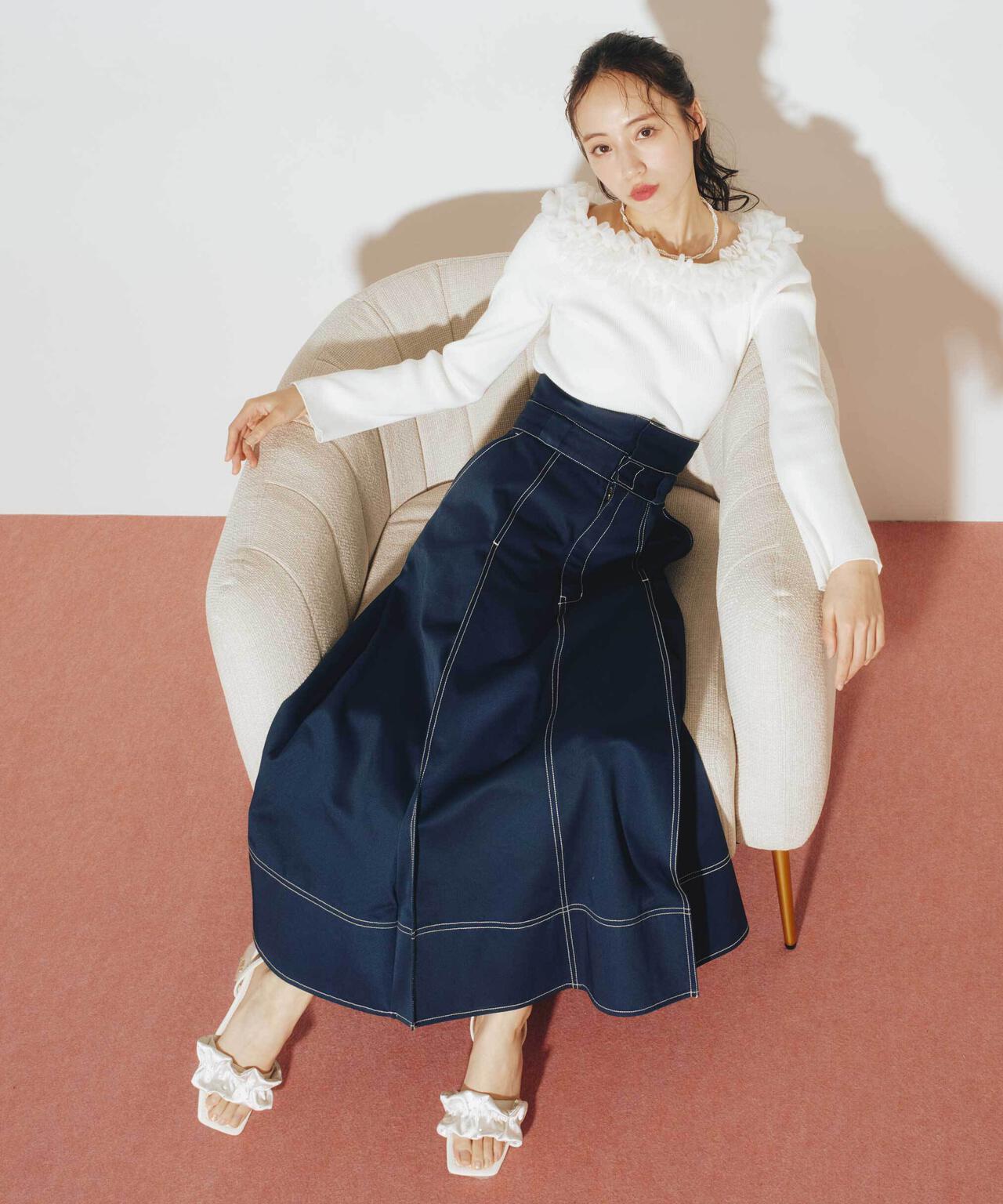 「Dickies × JILL by JILL STUART」別注ステッチロングスカート