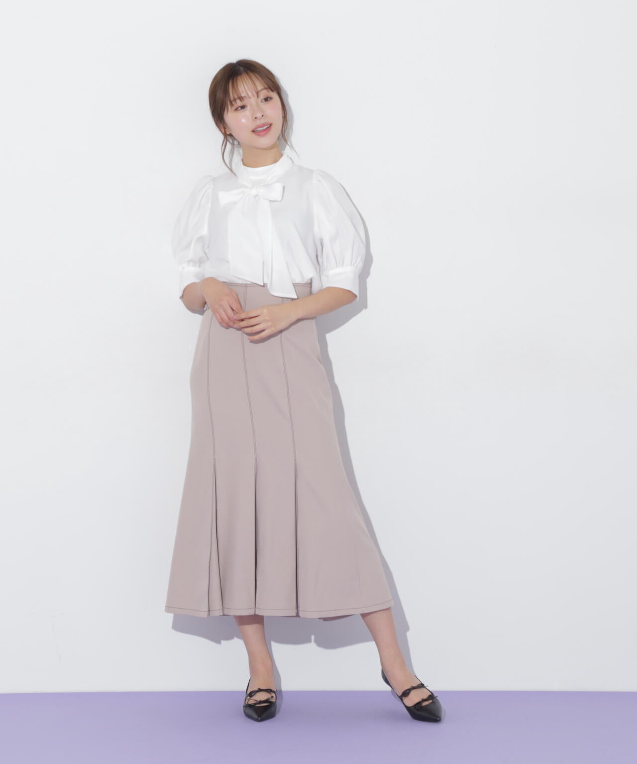 ステッチマーメイドスカート