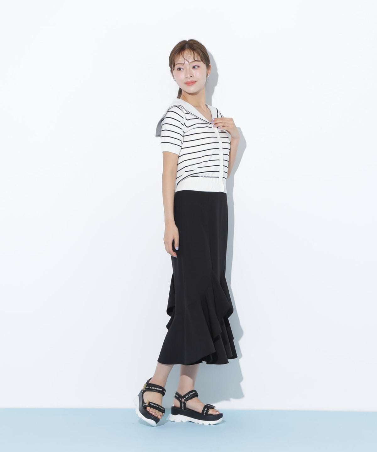 ラッフルマーメイドスカート