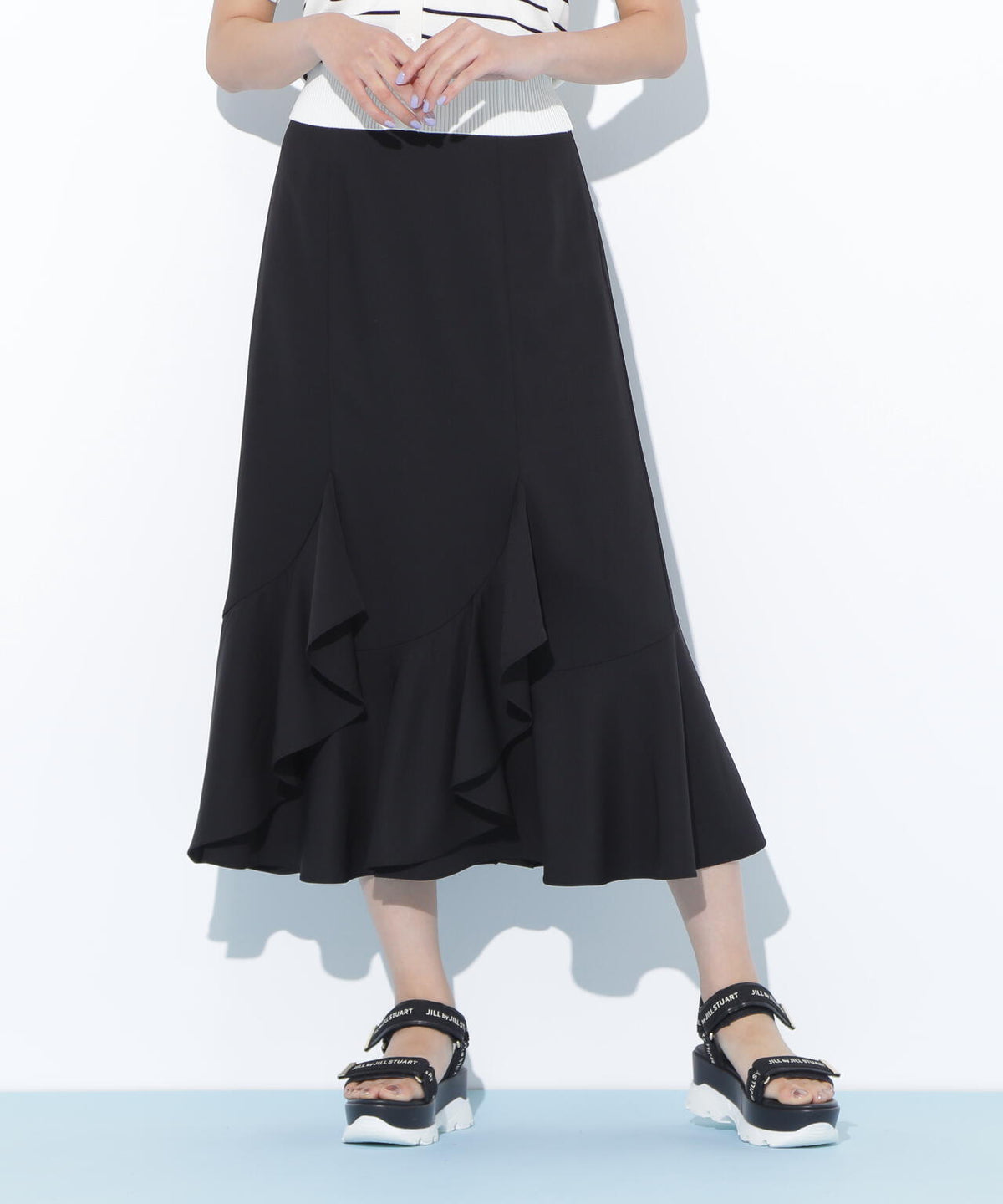 ラッフルマーメイドスカート