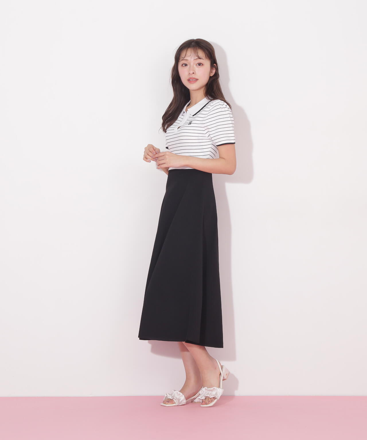 半袖ポロシャツワンピース