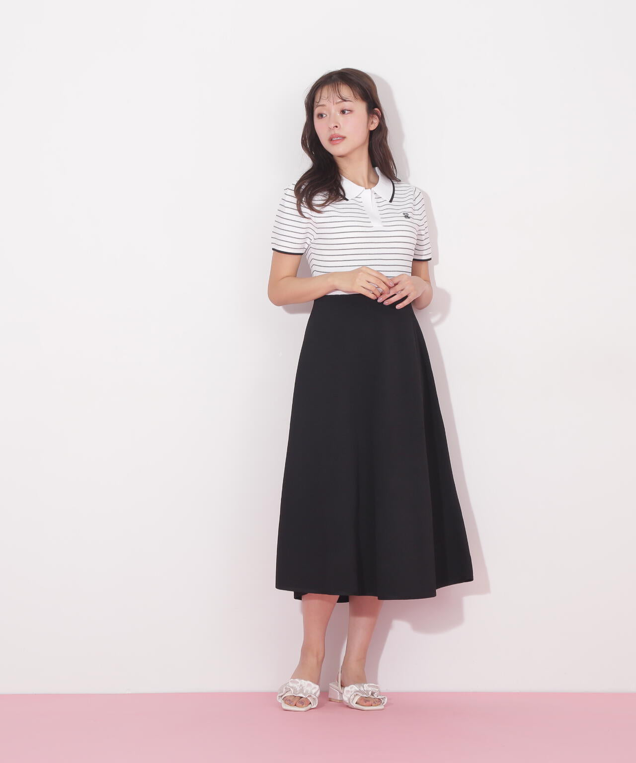 半袖ポロシャツワンピース