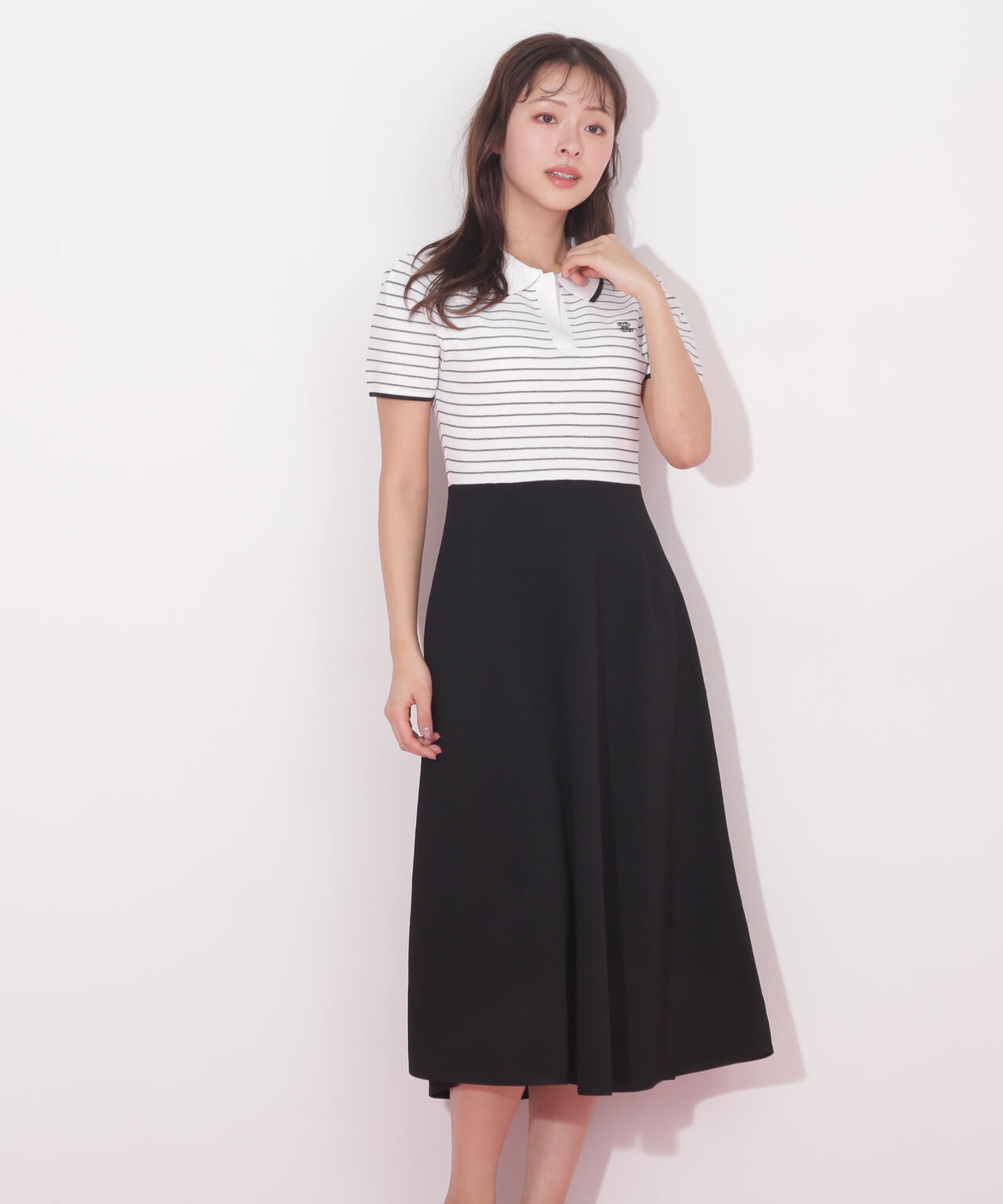 半袖ポロシャツワンピース