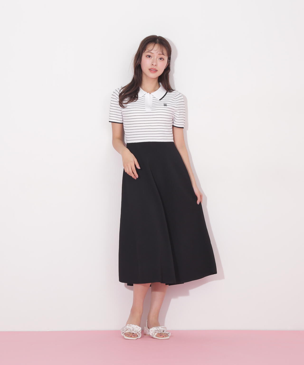 半袖ポロシャツワンピース