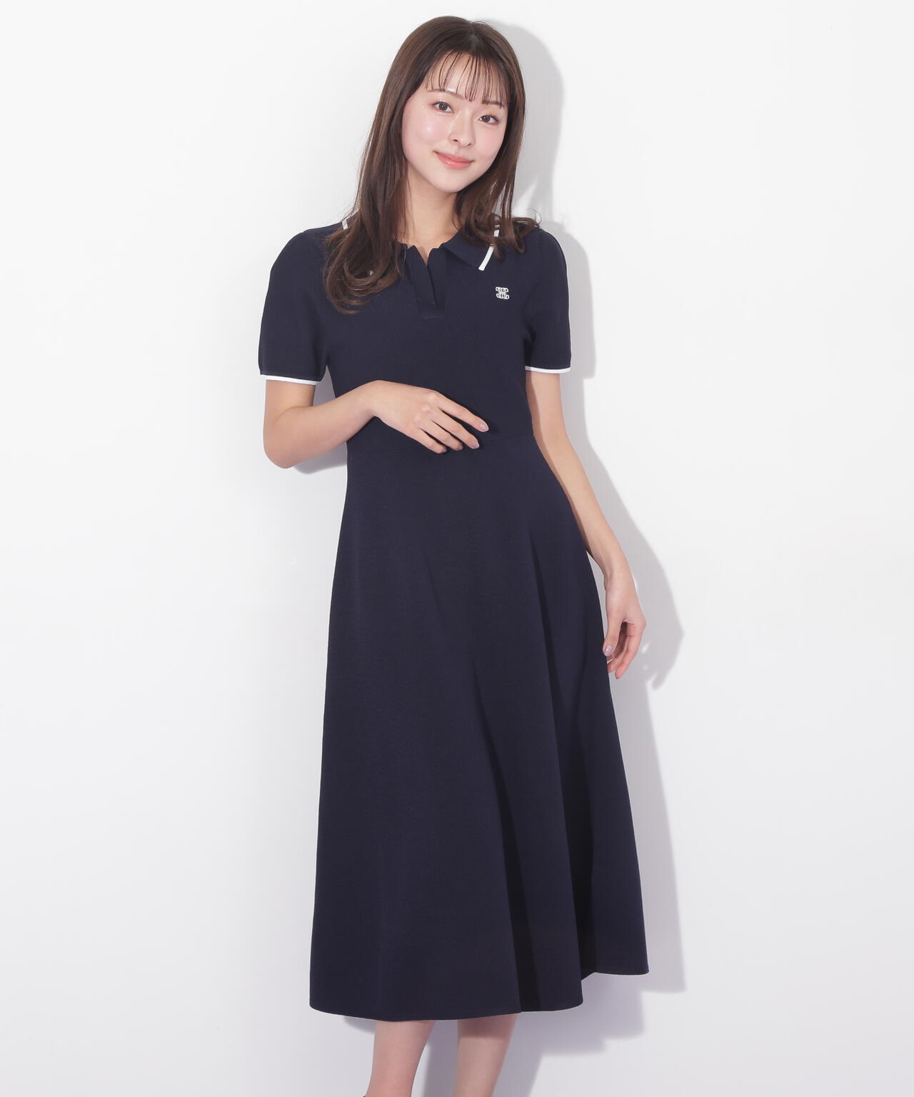 半袖ポロシャツワンピース