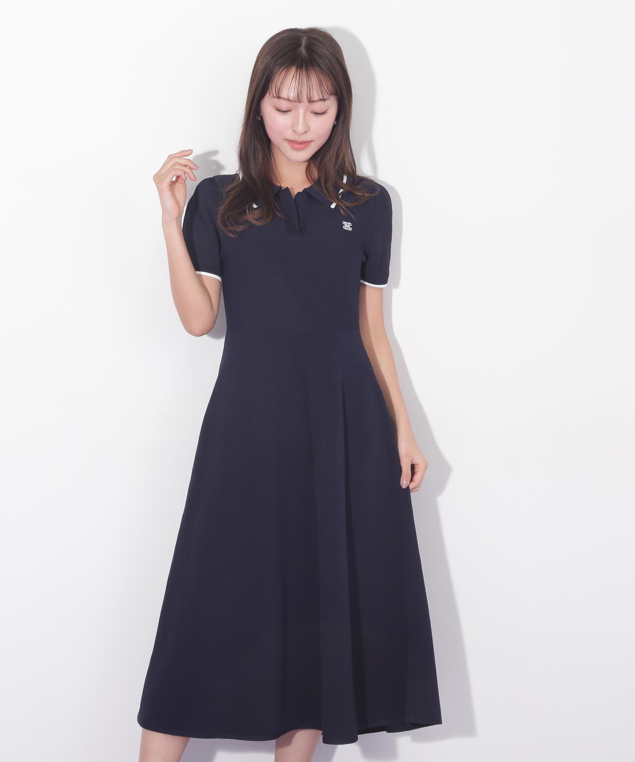 半袖ポロシャツワンピース