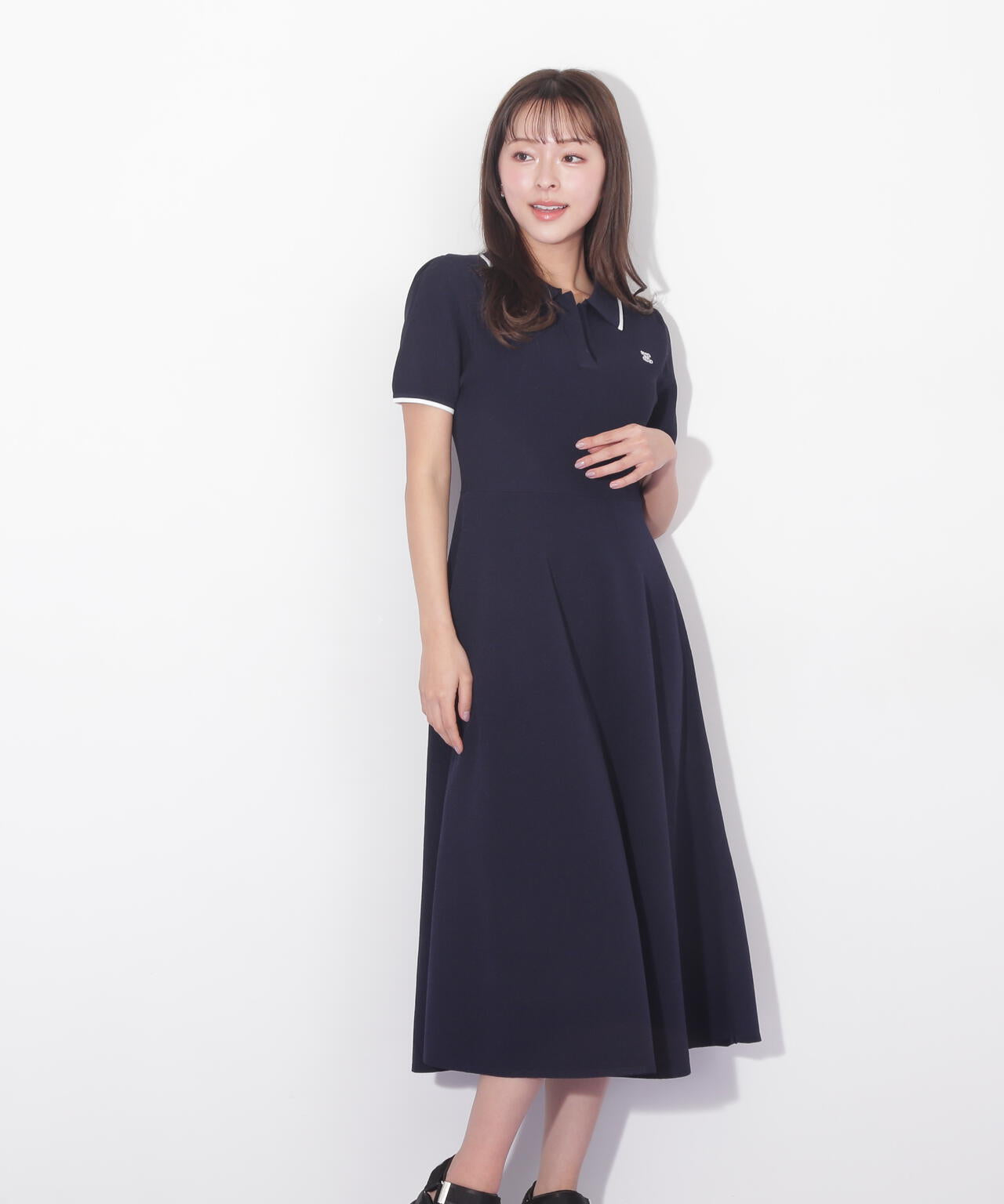 半袖ポロシャツワンピース