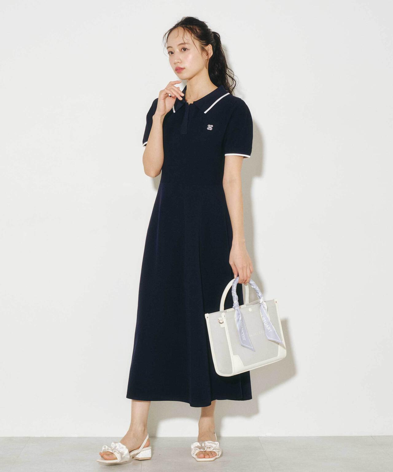 半袖ポロシャツワンピース