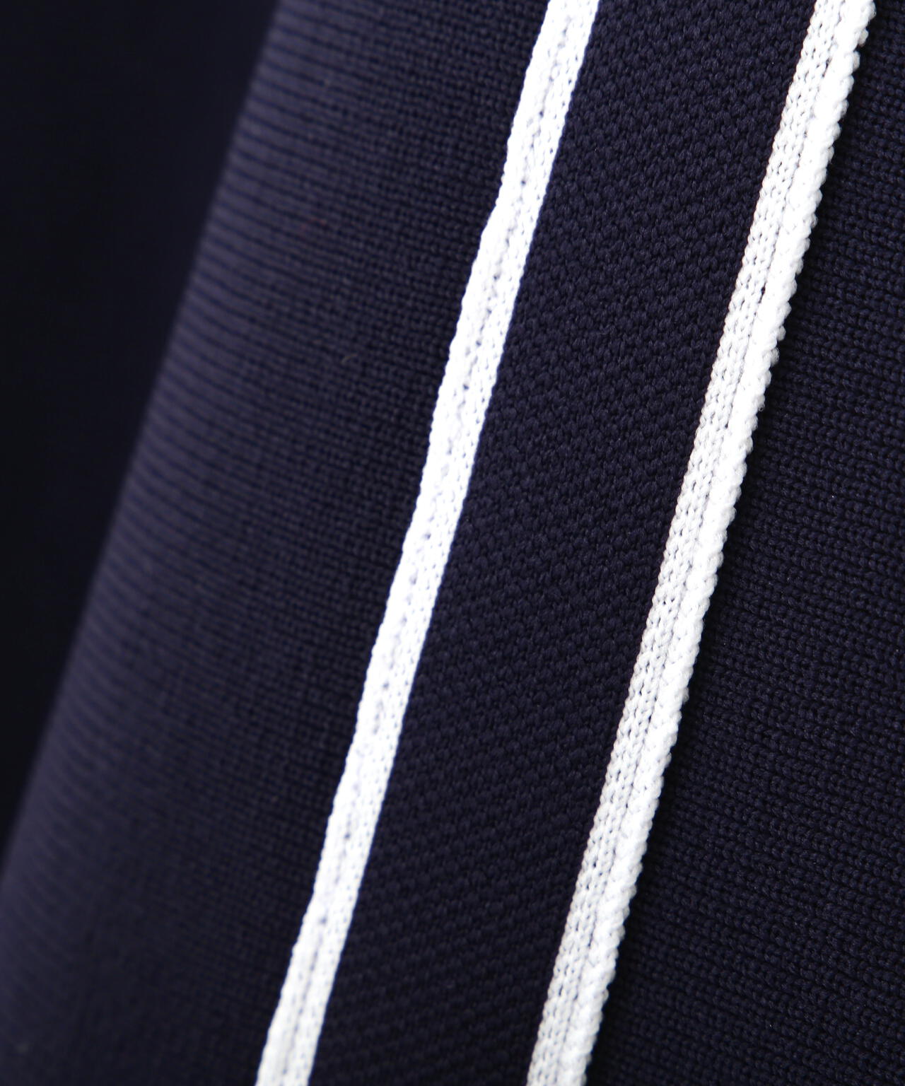 配色パイピングリブニットワンピース