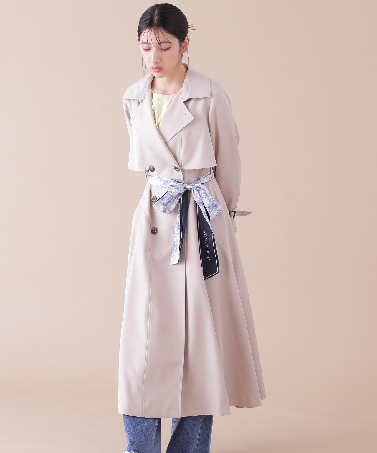 【6/12 10:00~6/15 SPECIAL COUPON 対象商品】スカーフ付きドレストレンチコート