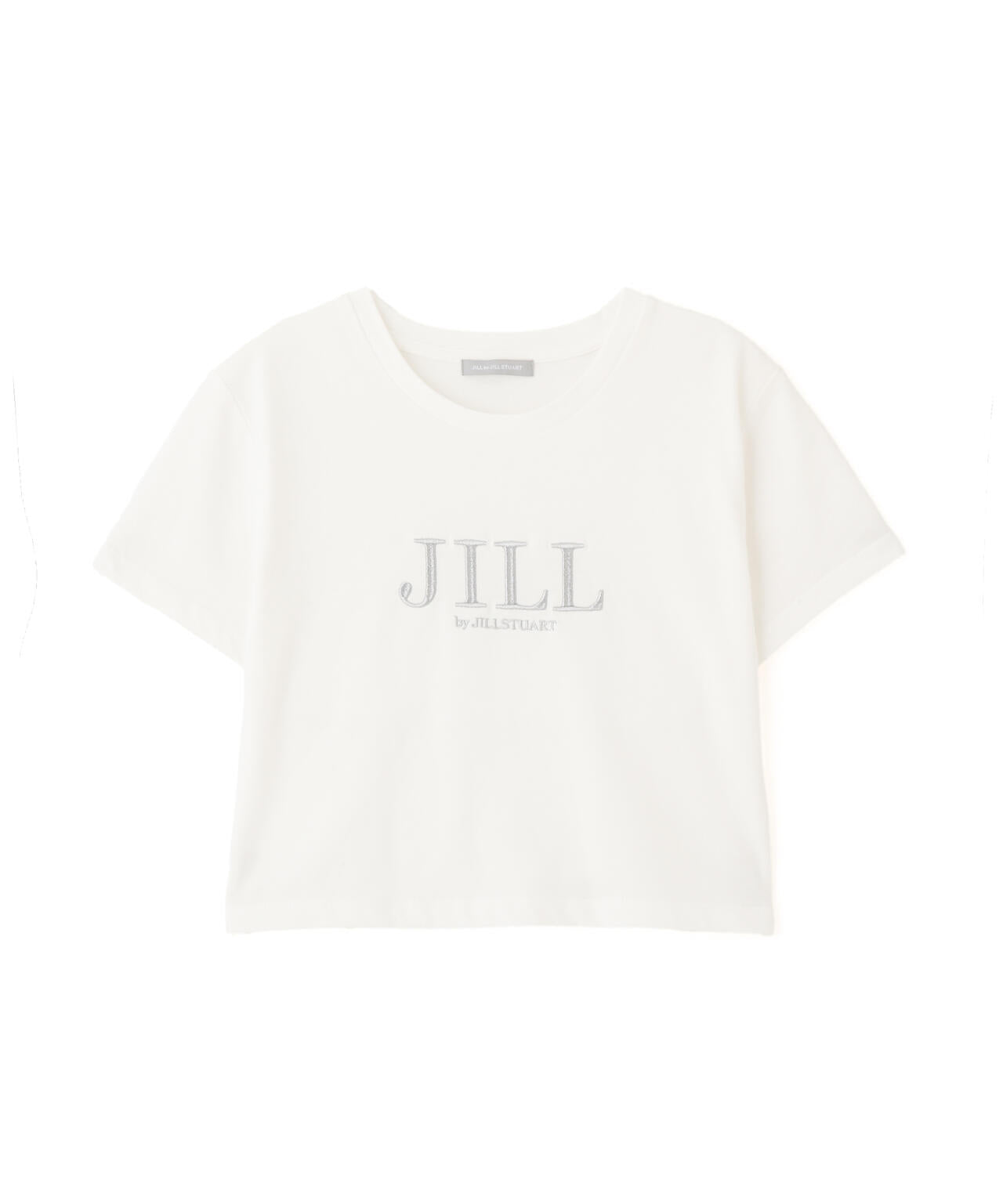 ショート丈刺繍ロゴTシャツオーガニックコットン