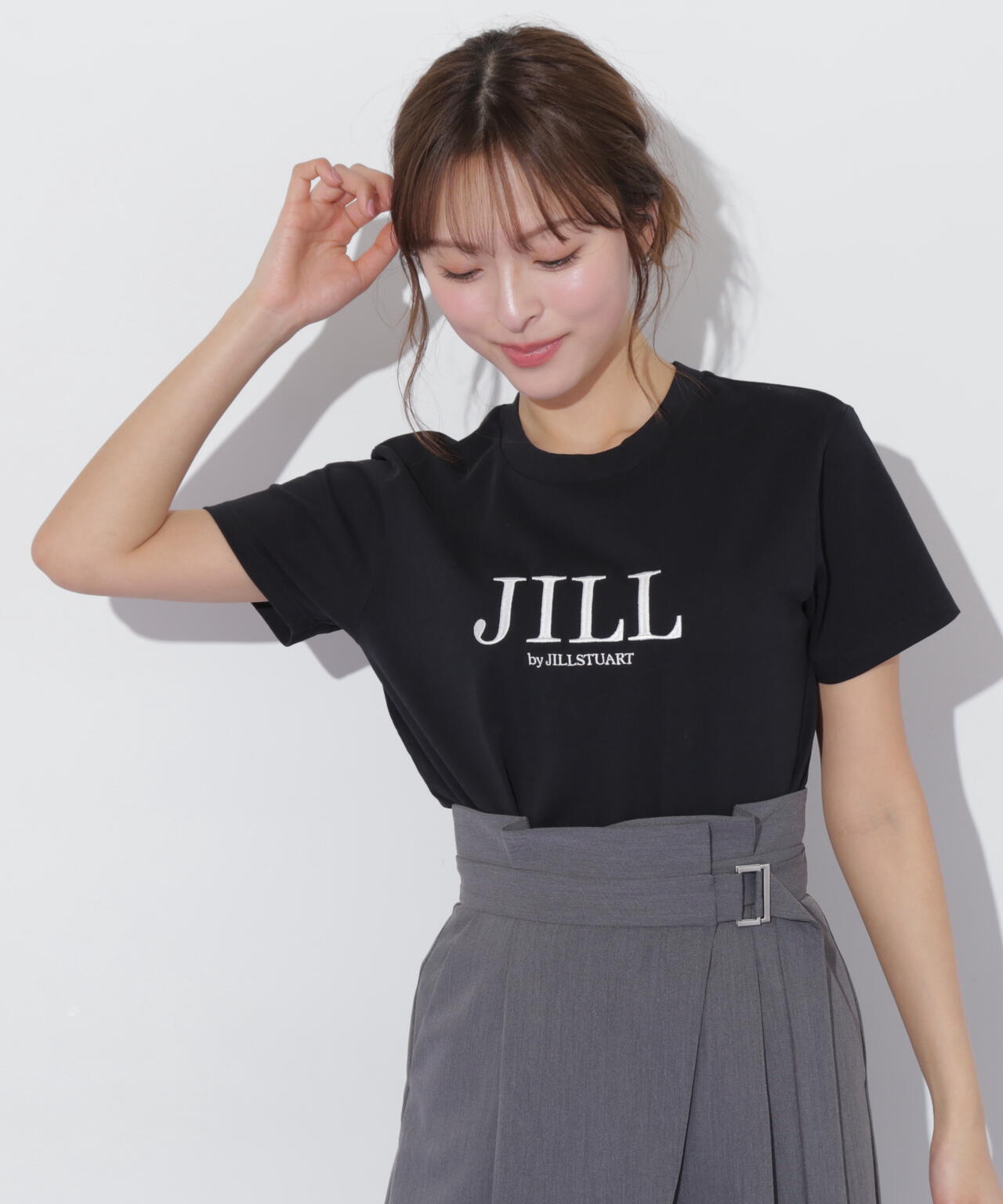 刺繍ロゴTシャツオーガニックコットン