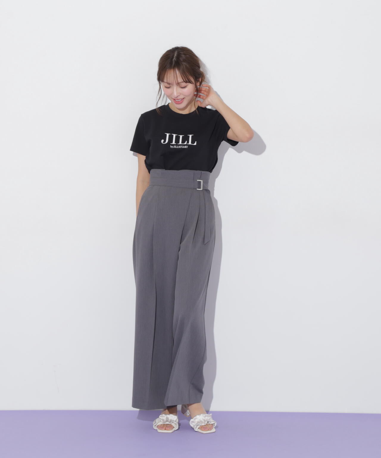 刺繍ロゴTシャツオーガニックコットン