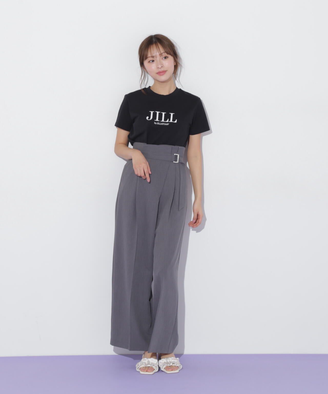 刺繍ロゴTシャツオーガニックコットン