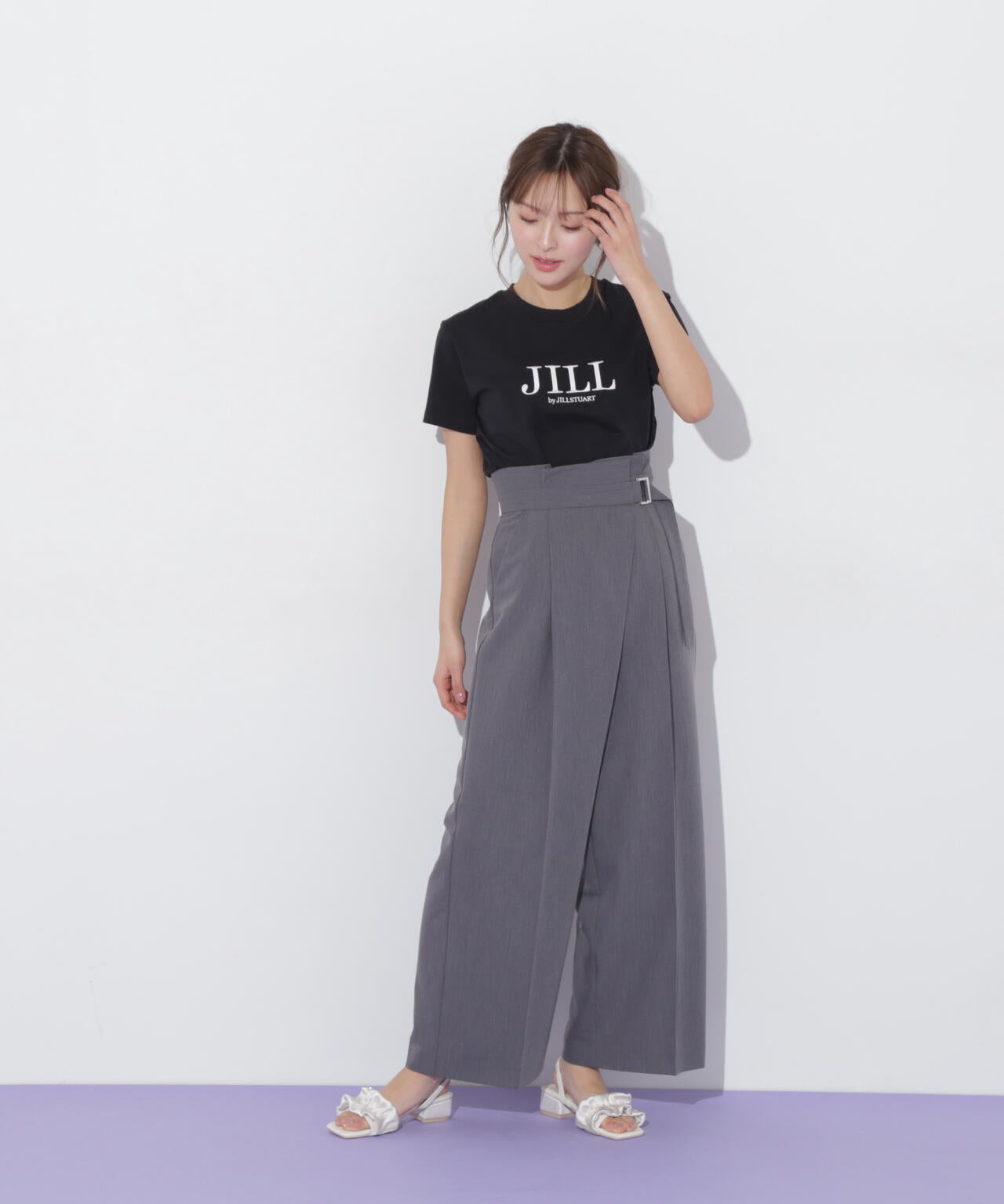 刺繍ロゴTシャツオーガニックコットン