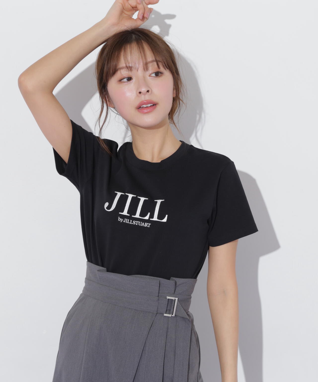 刺繍ロゴTシャツオーガニックコットン