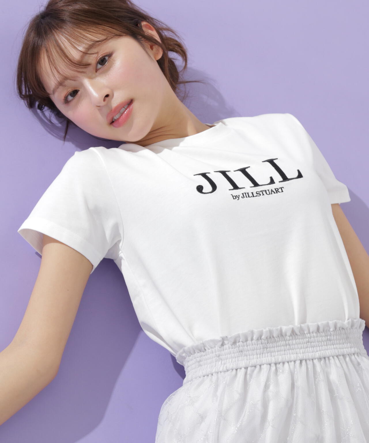 刺繍ロゴTシャツオーガニックコットン