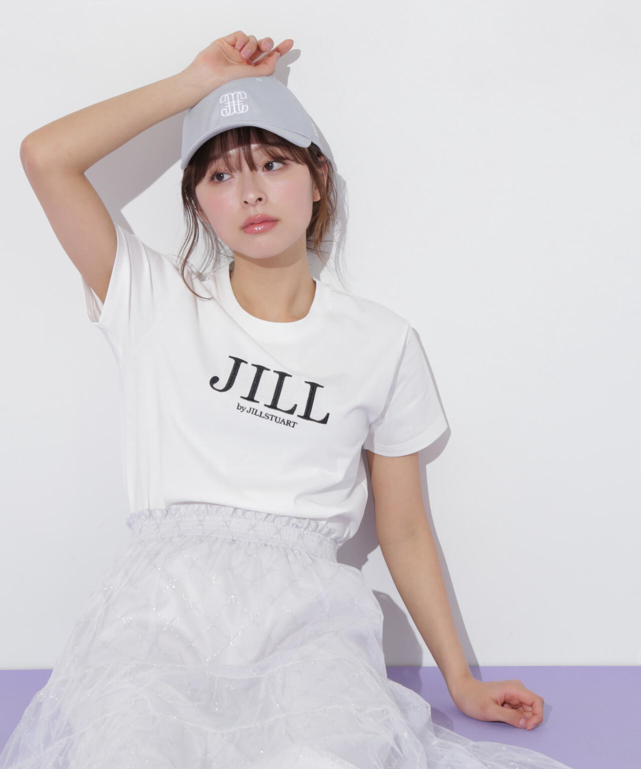 刺繍ロゴTシャツオーガニックコットン